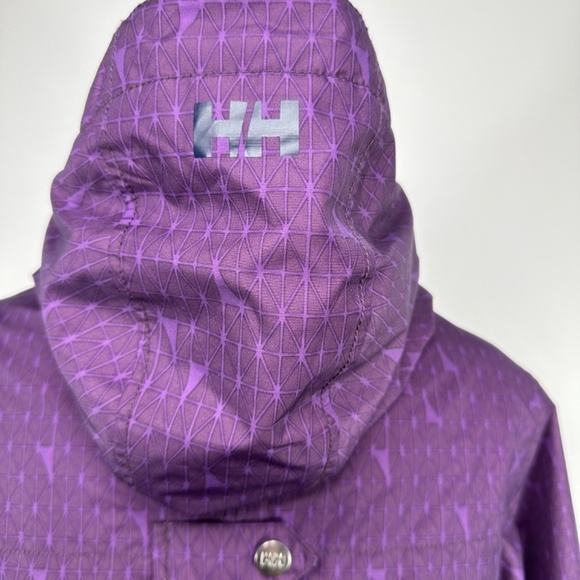 Helly Hansen Protection Jacket Women's Size M Plum Purple Hooded - Picture 9 of 14